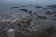 Северо-Курильск подтоплен в результате цунами