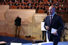 Политолог объяснил веселость Путина на съезде РСПП