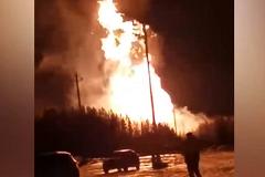 В Свердловской области произошёл пожар на газопроводе