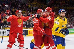Российские хоккеисты забросили семь шайб и разгромили Швецию на чемпионате мира