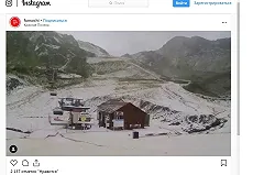 В Сочи выпал снег