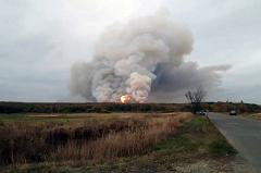 Пожар на складе боеприпасов под Рязанью будут тушить самолеты ВКС России
