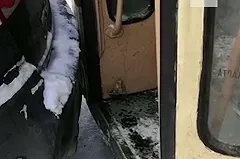 В Екатеринбурге автохам заблокировал трамвай в районе вокзала