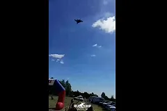 Падение, предположительно, Су-30 в Калининградской области попало на видео