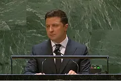 Зеленский во время выступления на Генассамблее ООН процитировал Путина