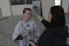 В Каменске-Уральском «оживили» фотографию скульптора Веры Мухиной