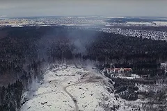 Власти Екатеринбурга собираются тушить тлеющую свалку с помощью снега