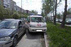В Екатеринбурге Mazda протаранила машину «скорой помощи»