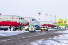 В Домодедово возобновили приостановленные из-за ледяного дождя рейсы