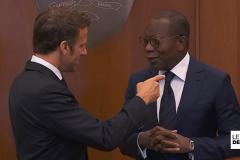 Турок возмутил жест Макрона во время встречи с африканским министром
