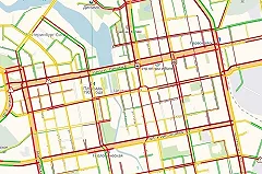 Екатеринбург встал в пробки из-за снегопада