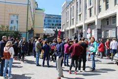Студенты митинговали в Екатеринбурге против повышения стоимости проезда