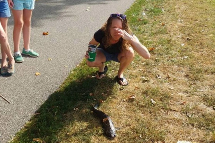 В США на женщину «с неба» упал двухкилограммовый сом