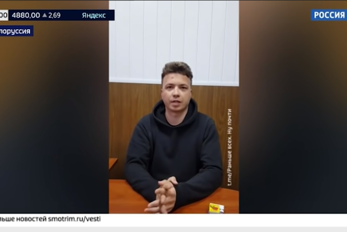 В Белоруссии опубликовали новые кадры допроса Протасевича