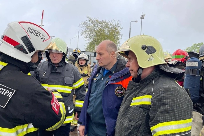 Стала известна предварительная причина пожара в БЦ «Гранд Сетунь Плаза»