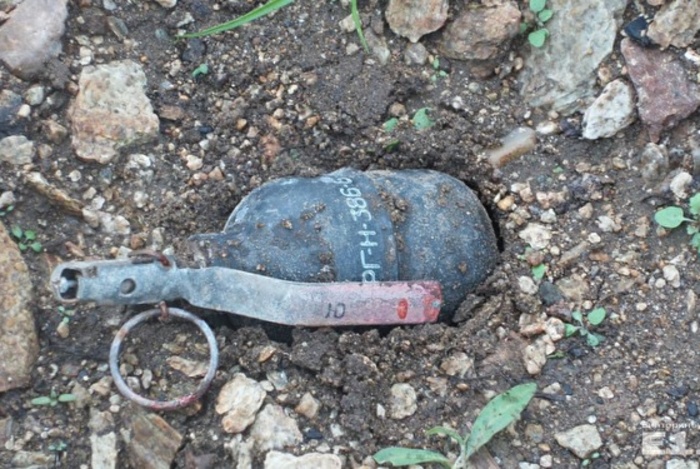 В Екатеринбурге на дне обмелевшего пруда нашли гранату