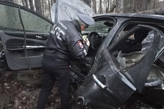Водитель легковушки погиб на Серовском тракте, врезавшись в дерево
