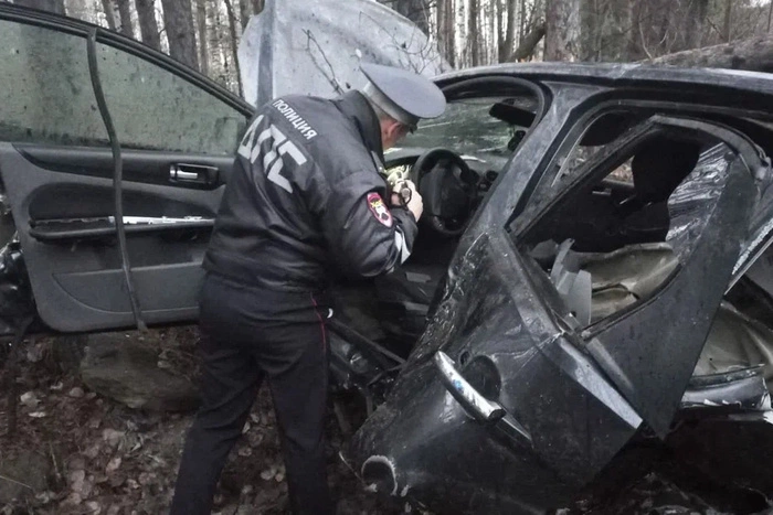 Водитель легковушки погиб на Серовском тракте, врезавшись в дерево