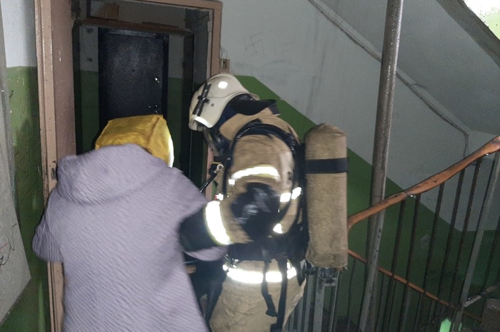 В Екатеринбурге в многоэтажном доме произошел пожар. Спасатели эвакуировали десятки человек