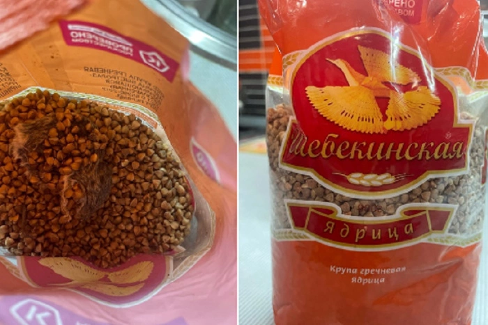 Жители Екатеринбурга купили гречку с крысой внутри
