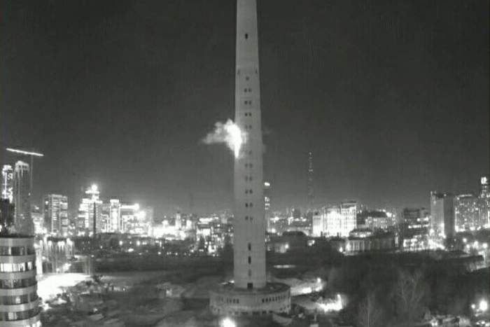 Очевидцы рассказывают, как вчера взрывали телебашню