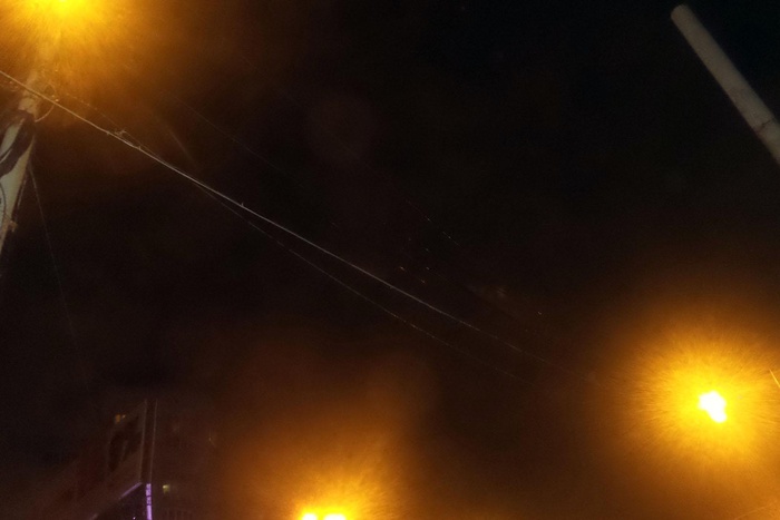 На Репина возле остановки «Институт связи» ночью горели провода