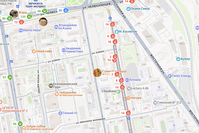 В Екатеринбурге вновь встали трамваи в морозное утро