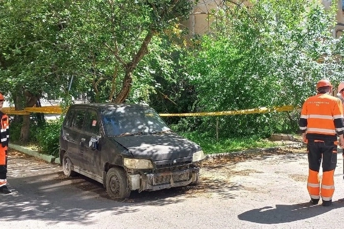 «Прорыв в нескольких местах»: на Уралмаше дерево рухнуло на газовую трубу