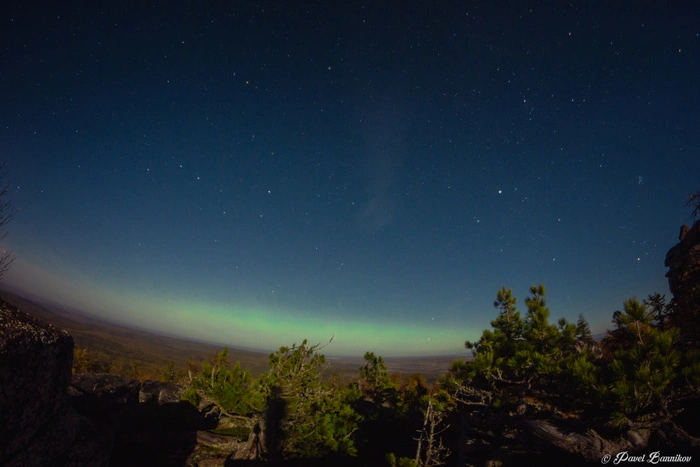 В Пермском крае было замечено северное сияние