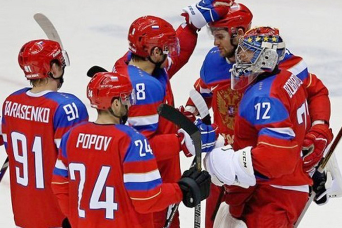 Cборная России по хоккею одолела Словению со счётом 5:3