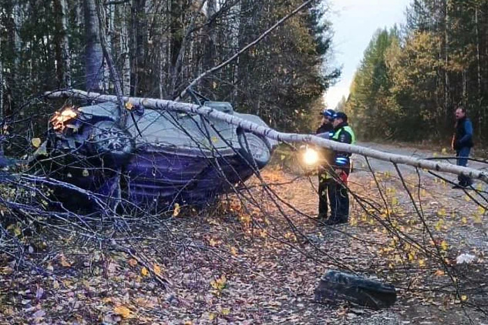 Два человека в Honda Civic погибли в ночном ДТП на севере Свердловской области