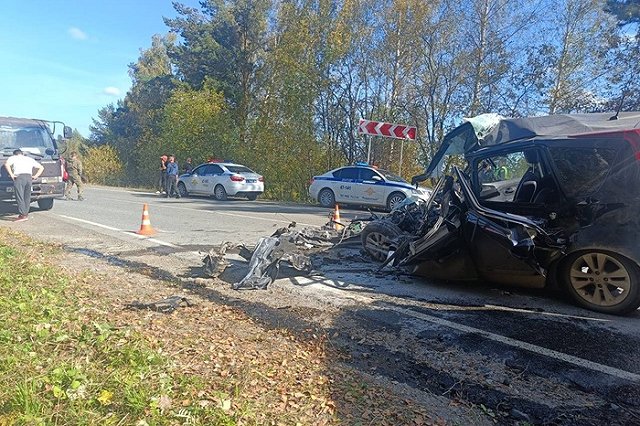 Под Ревдой в столкновении с «КамАЗом» погиб водитель минивэна