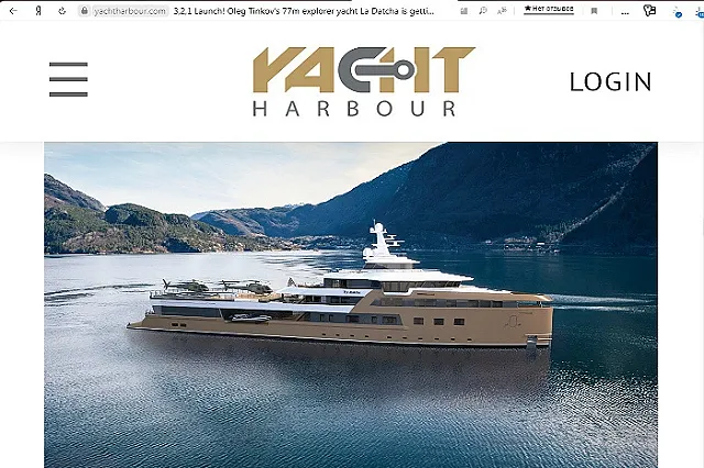 Яхту-ледокол Олега Тинькова спустили на воду