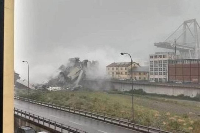 Названы предварительные версии обрушения моста в Генуе