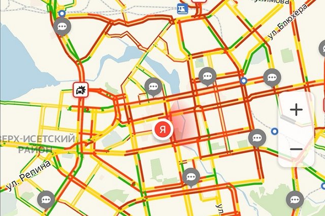 Ждали, ждали и дождались. Екатеринбург встал в 10-балльные пробки