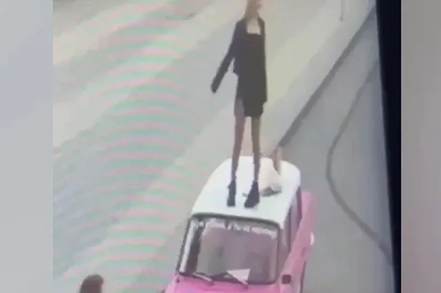 В центре Екатеринбурга разгромили розовый «Иж»