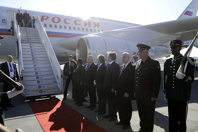 Путин прибыл в Йоханнесбург