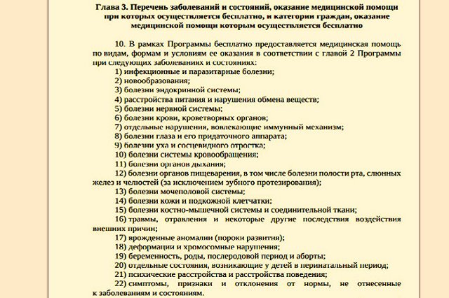 Куйвашев утвердил список заболеваний, при которых свердловчан должны лечить бесплатно
