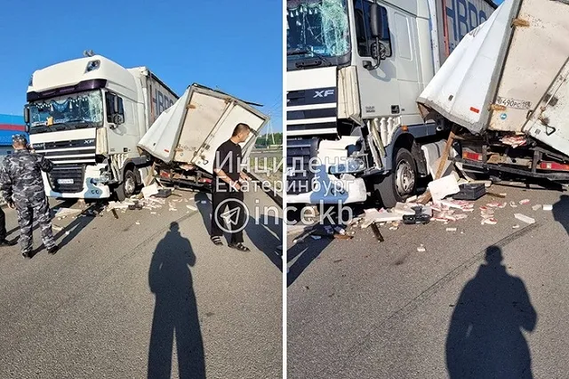 В Екатеринбурге «Газель» влетела в фуру