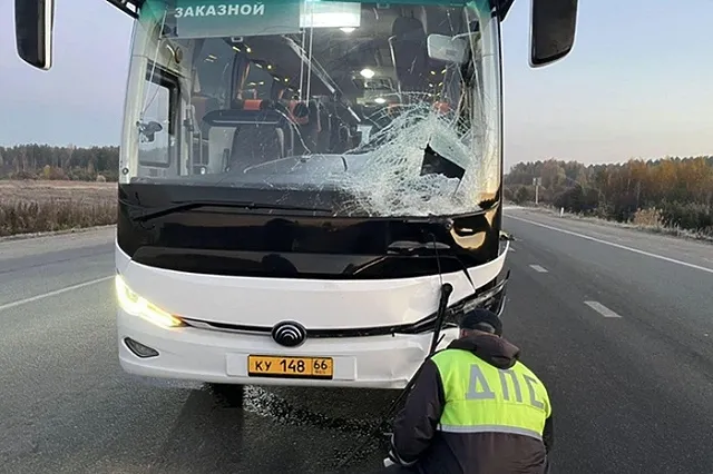 Под Верхней Пышмой автобус насмерть сбил человека