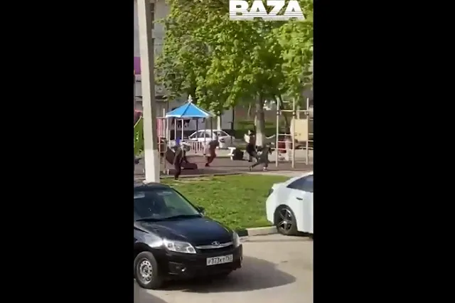 «Baza» опубликовала видео разгона нарушителей самоизоляции в Чечне