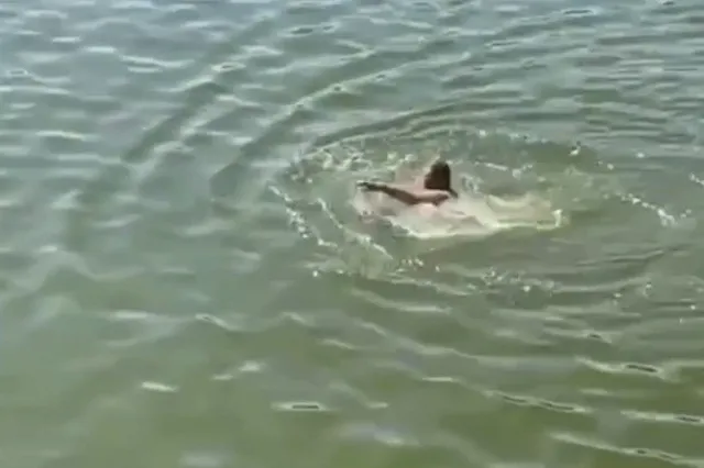 Екатеринбуржцы открыли купальный сезон прямо в центре города