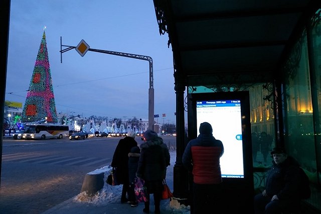 Мэрия демонтировала умные остановки у Главпочтамта