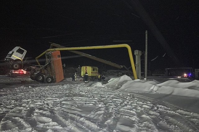ГИБДД назвала нарушение ПДД, допущенное водителем МАЗа, повредившим газопровод в Североуральске