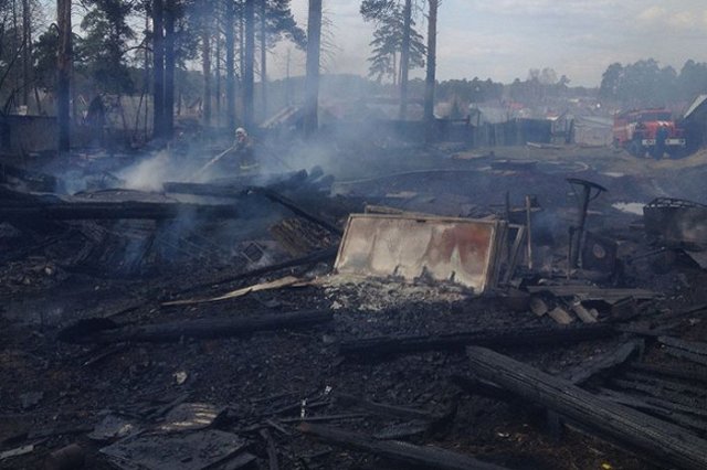 В Истоке случился крупный пожар