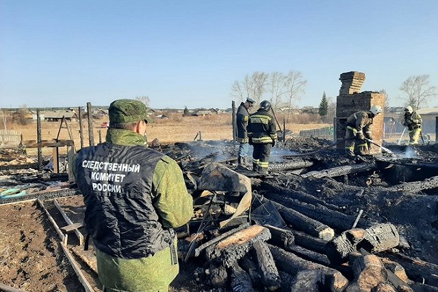В полиции рассказали о семье, в которой при пожаре погибли пятеро детей