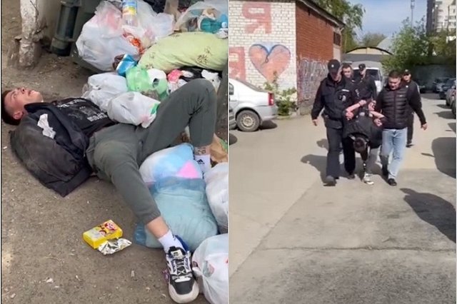 В Екатеринбурге осужденного-беглеца нашли в мусорном баке