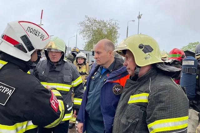 Стала известна предварительная причина пожара в БЦ «Гранд Сетунь Плаза»
