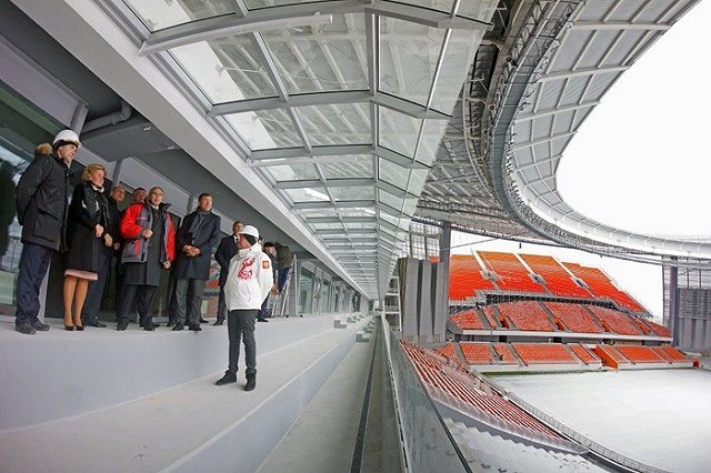 Вице-премьер Ольга Голодец осмотрела стройплощадку «Екатеринбург-Арены»