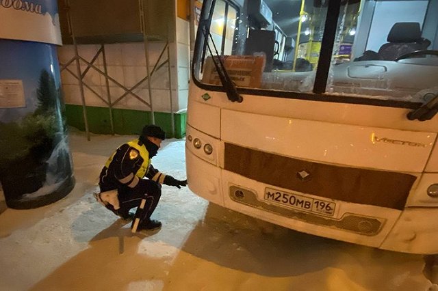 В Нижнем Тагиле водитель автобуса врезался в остановку с людьми